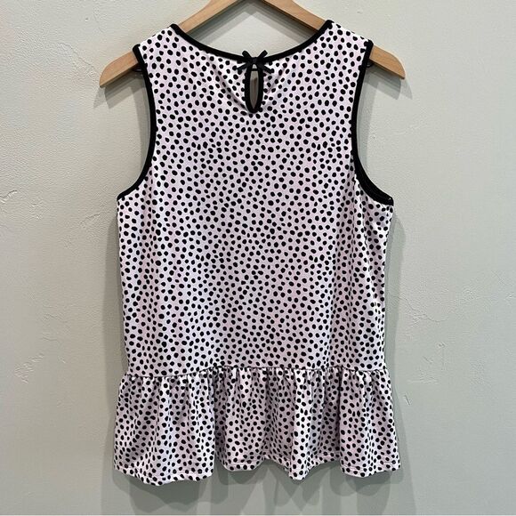 Kate Spade Pink Polka Dot Pajama Tank Top - Size: Small - Picture 2 of 6